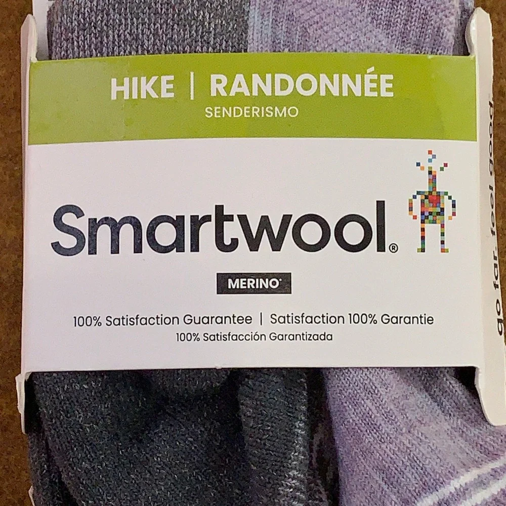 Smartwool Womens Small Purple Eclipse Hike Light Cushion Ankle Merino Wool Socks